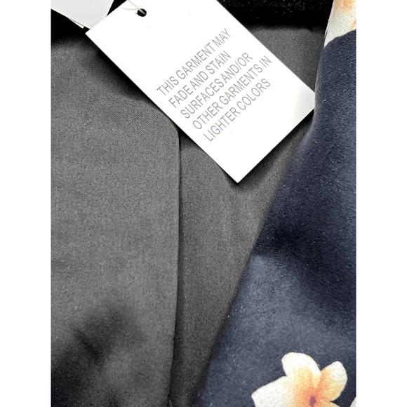 Philosophy Faux suede floral print moto jacket, size small - Picture 7 of 12